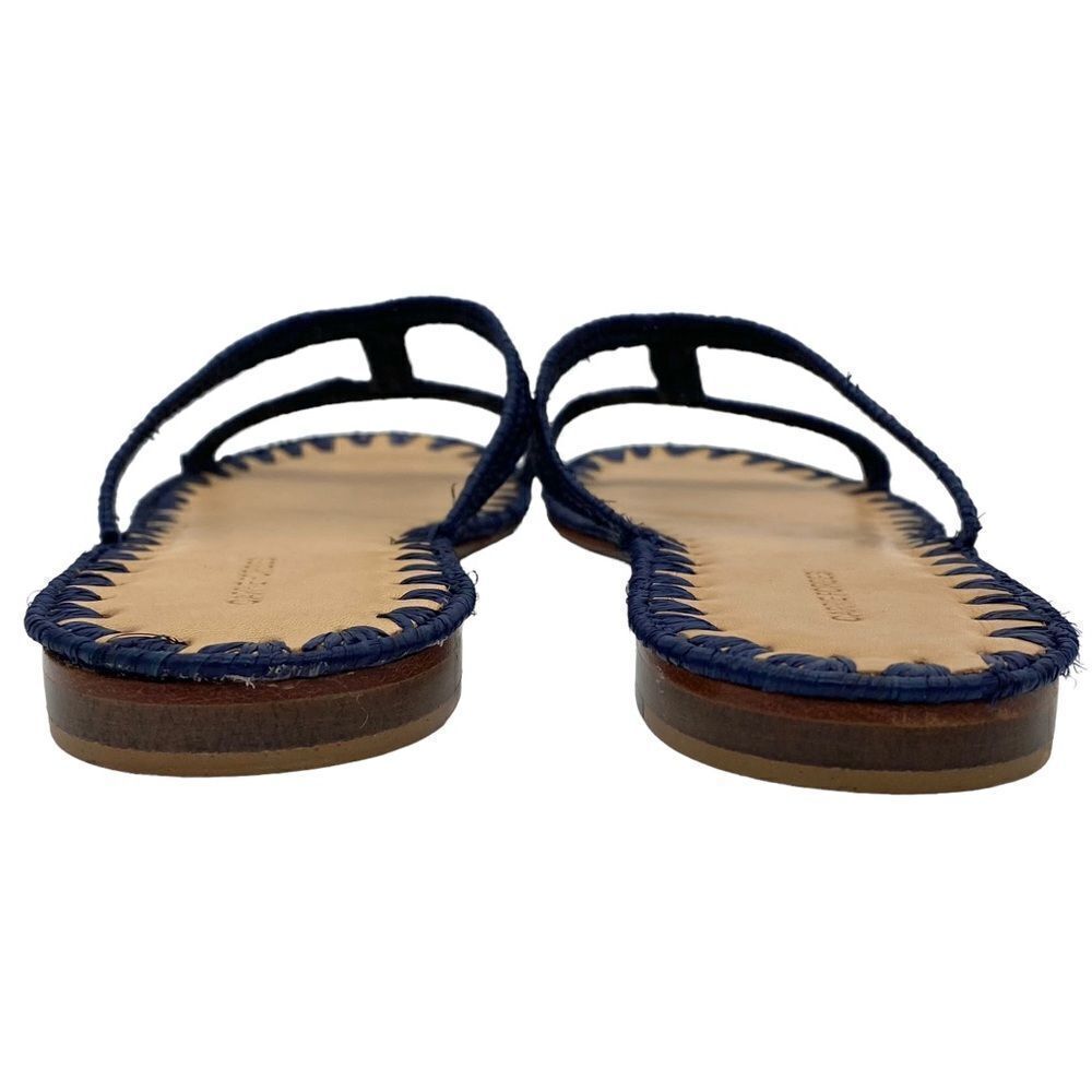 Carrie Forbes Iris Woven Raffia Slide Sandals - Picture 3 of 12